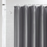 Waffle Textured Fabric Shower Curtain