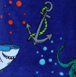 Beach Towel, Shark Print