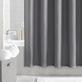 Waffle Textured Fabric Shower Curtain