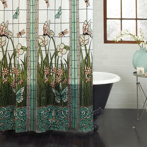 Stain Glass PEVA Shower Curtain, 70" x 71"
