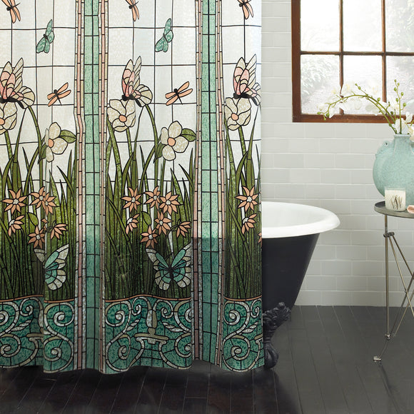 Stain Glass PEVA Shower Curtain, 70