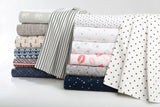 100% Cotton Percale Printed Sheet Set, Multiple Prints And Sizes