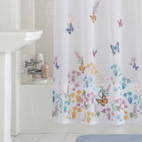 Butterfly Fabric Shower Curtain