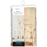 70" x 72" Hopeful Fabric Shower Curtain