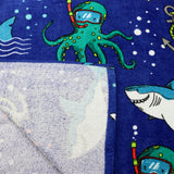 Beach Towel, Shark Print