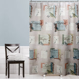70" x 72" Hopeful Fabric Shower Curtain